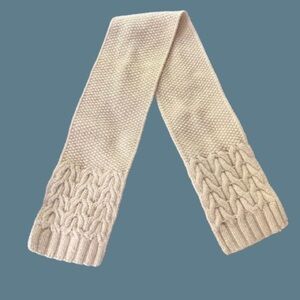 GAP Vintage Chunky Cream Knit Scarf Y2K